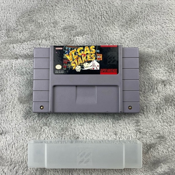 Nintendo Other - Vegas Stakes Super Nintendo SNES Authentic Original Tested Retro Video Game